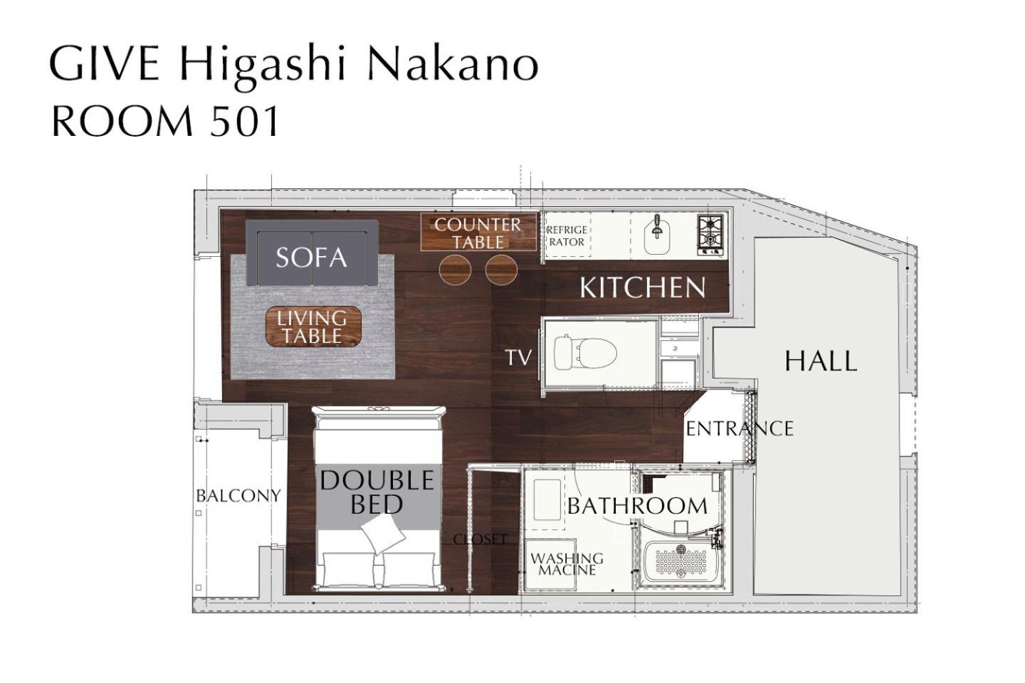 Apartamento Give Higashi Nakano Tokio Exterior foto