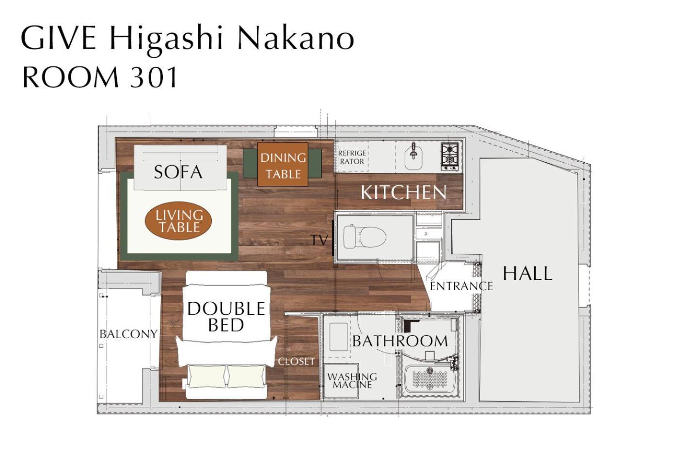 Apartamento Give Higashi Nakano Tokio Exterior foto