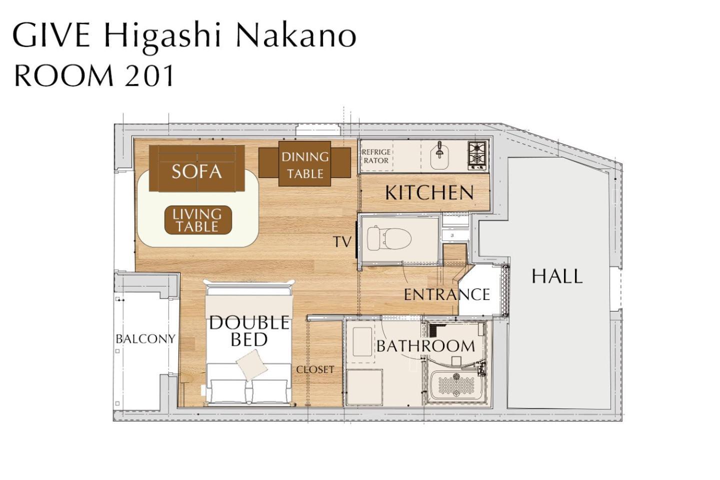 Apartamento Give Higashi Nakano Tokio Exterior foto